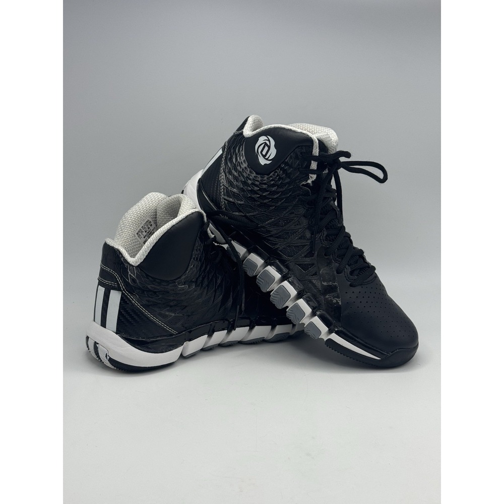 Adidas D Rose 773 v2 Baskeball Shoes Size 7.5 Black / White - Picture 5 of 8